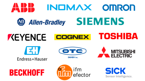 Marcas de los productos ABB, INOMAX, OMRON